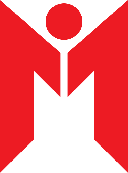 紅色字母M矢量logo