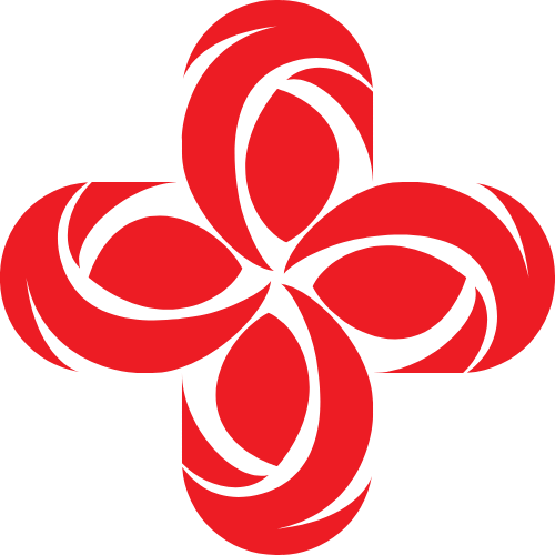 紅色花紋圖形矢量logo logo png