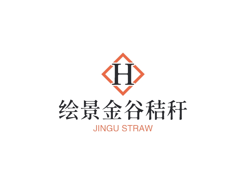 繪景金谷秸稈LOGO設計