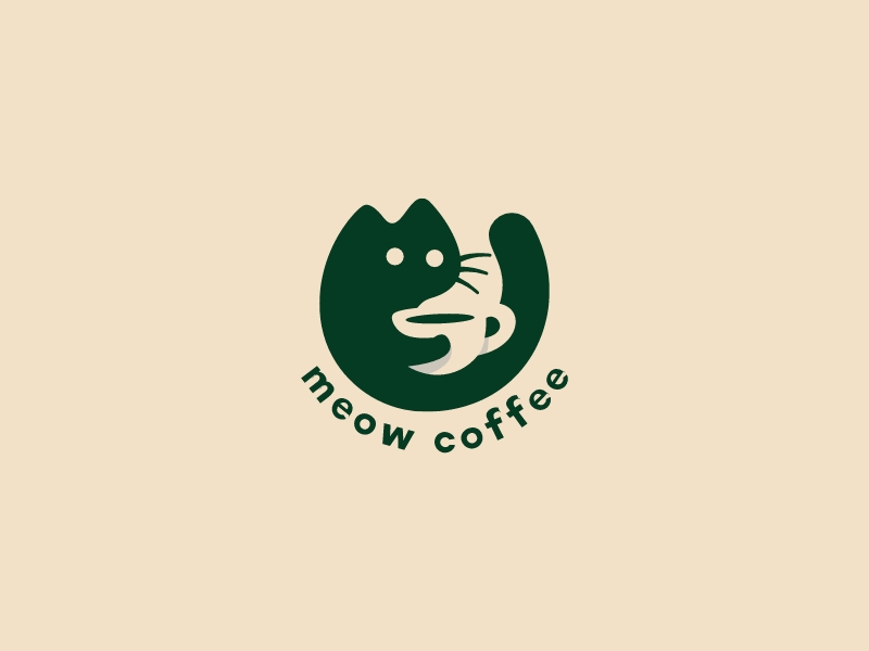 meow coffeelogo設計